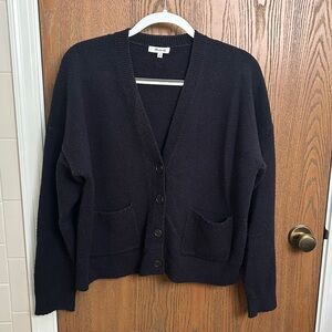 Madewell Black Cardigan, Size Medium